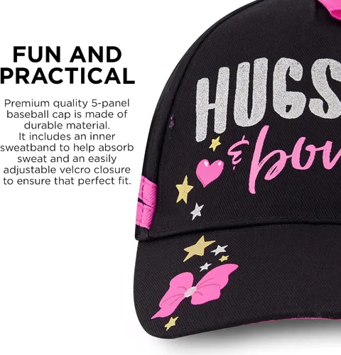 Vista 4 de Nickelodeon JoJo Siwa Gorra de béisbol ajustable para niñas de 4 a 7 años