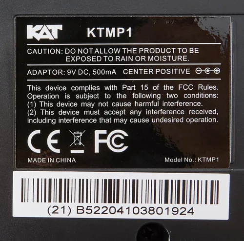 Vista 5 de Kat Percussion KTMP1 - Módulo de sonido electrónico para tambor y almohadilla de percusión, color negro