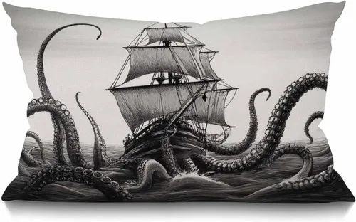 Vista 8 de Smooffly Funda de almohada rectangular rectangular rectangular con diseño de estrella de mar de playa y estrella de mar, funda de cojín de lino