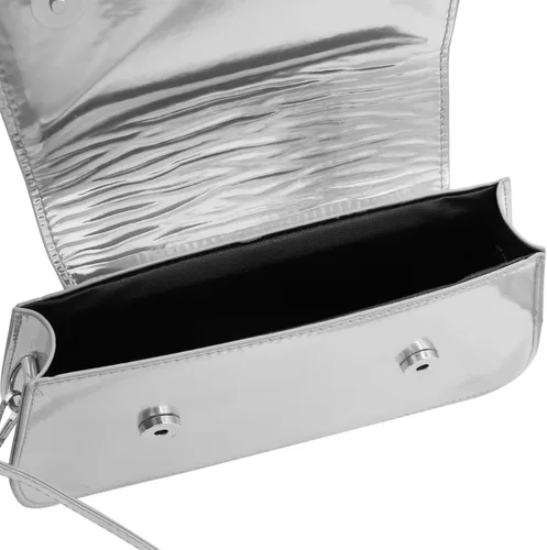 Vista 5 de Bolso pequeño para las axilas Y2K brillante metálico plateado monedero lindo bolso de fiesta para mujer Hobo Tote Bolso de mano Bolsos de noche