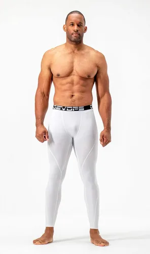 Vista 4 de DEVOPS - Pantalones de compresión térmicos para hombre, mallas atléticas de base, paquete de 2