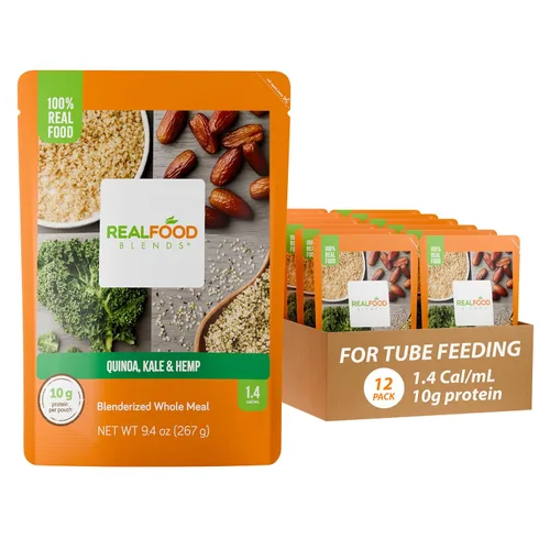 Vista 9 de Real Food Blends Carne de res, papas y espinacas – Comidas puré para alimentación por tubo con proteínas, verduras y frutas – 330 calorías