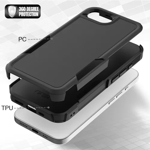 Vista 175 de Jeylly Funda para iPhone SE/Funda para iPhone 5S, Exterior de Plástico Duro que Absorbe Golpes + Interior de Silicona de Goma Defensor contra