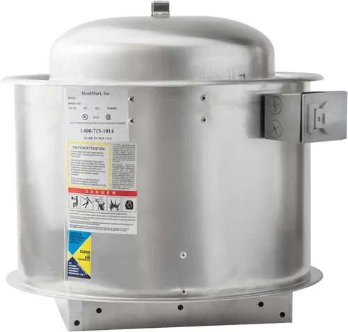 Vista 5 de HOODMART Sistema de Campana de 4' para Remolque de Concesión para Camión de Comida Campana Extractora Comercial con Ventilador de Escape