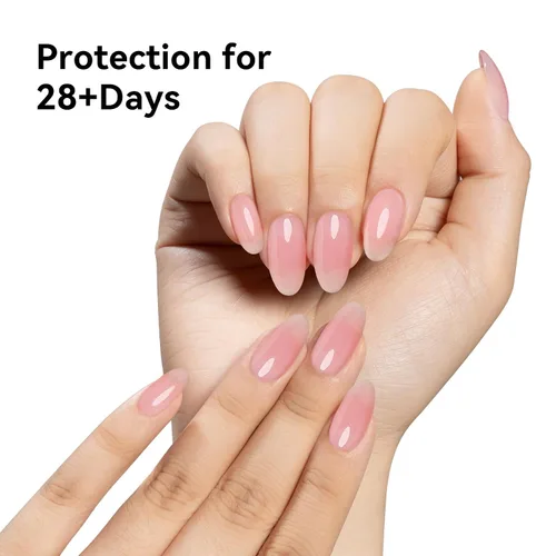 Vista 5 de MAYCHAO Gel constructor morado claro para uñas, fortalecedor de uñas malva de 0.5 onzas líquidas en una botella, gel duro para extensión de uñas 17