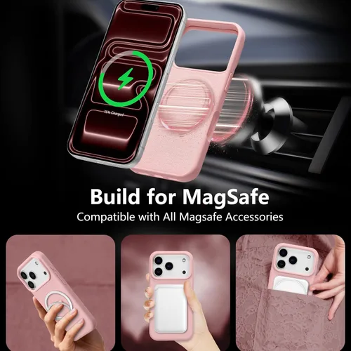 Vista 114 de Funda magnética de silicona para iPhone 13 Pro, color blanco antiguo [Compatible con Magsafe] [Forro de microfibra suave antiarañazos], funda