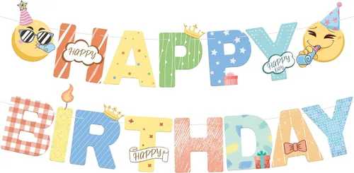 Vista 11 de KatchOn, Cartel de feliz cumpleaños dorado con purpurina – Pre-encordado, 10 pies Cartel dorado de feliz cumpleaños para niñas y niños Cartel