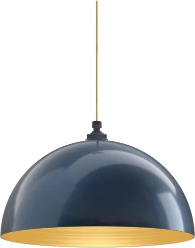 Vista 79 de Steel Lighting Co. Melrose - Lámpara colgante Montada en el techo Cúpula redonda de 18 pulgadas Estilo moderno contemporáneo de granja
