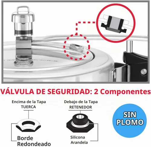 Vista 4 de Hawkins Válvula de seguridad para olla a presión