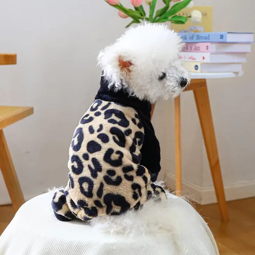 Vista 2 de Sudadera con capucha para perro, pijama de forro polar suave, pantalones de forro polar cálido, traje de Navidad para perros pequeños, disfraz