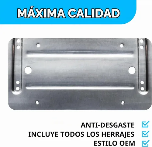Vista 5 de Soporte de placa de parachoques trasero para Mercedes-Benz 2007-2025, juego de soportes de placa con 8 tornillos únicos y kit de llave, kit
