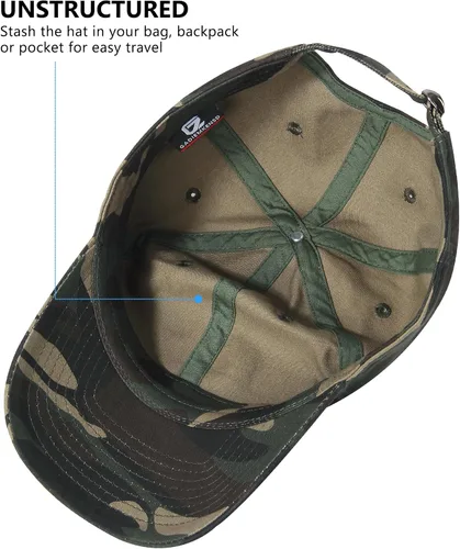 Vista 8 de GADIEMKENSD Unstructured Baseball Cap Adjustable, Running Hat for Men Women, Cotton Dad Hat Plain for Outdoors Activities