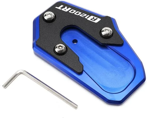 Vista 4 de Para BMW R1200RT R 1200 RT 2014 2015 2016 2017 2018 Soporte lateral de pie de motocicleta Placa de soporte Soporte CNC Placa de soporte Extensión