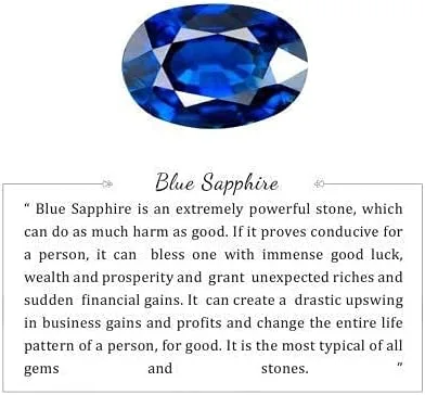 Vista 3 de Mohit Gems Top AAA+++ 7.25 Ratti Natural Ceilán Srilankan Neelam Blue Sapphire Stone Original Certificado Certificado de Laboratorio