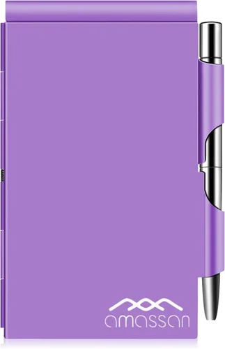 Vista 12 de Cuaderno pequeño de metal, mini bloc de notas, bloc de notas de bolsillo pequeño, estuche de aluminio con mini bolígrafo de metal y hojas de 60