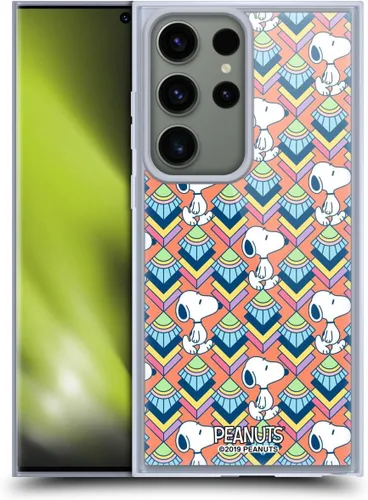Vista 265 de Head Case Designs Snoopy Deco Dreams - Funda de gel con licencia oficial de Peanuts Blue Pattern [protección de grado militar] compatible con Google