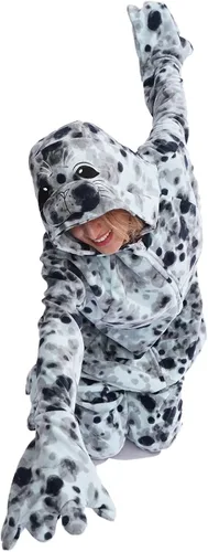 Vista 3 de YUNTAISHAN Disfraz de animal de una pieza para adultos, pijama de animal para cosplay para mujeres y hombres