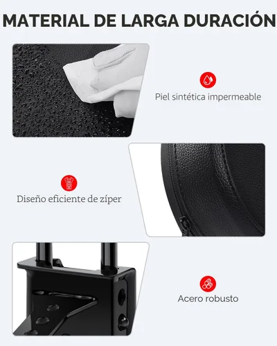 Vista 6 de Benlari Respaldo para conductor y pasajero, ajustable y desmontable, compatible con Harley Davidson Touring Street Glide Electra Glide Road Glide