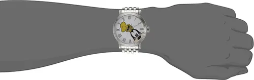 Vista 2 de Disney Goofy W002331 Goofy Reloj analógico de cuarzo plateado para hombre Plateado