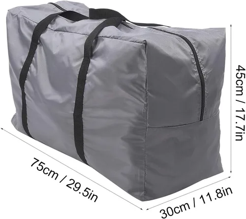 Vista 3 de so - Bolsa de transporte plegable grande, multifuncional, para kayak, barco, canoa, mar, pesca, rafting, natación, campamento (gris)