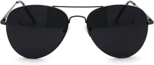 Vista 2 de Gafas de sol para hombre con forma de lágrima con borde de metal, estilo policía
