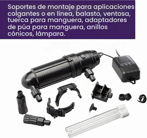 Vista 5 de Coralife Turbo-Twist 3X Esterilizador UV para acuario, hasta 125 galones