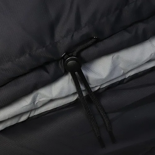 Vista 9 de Bolsa de dormir portátil Thermotuff con capucha doble, orificios para los brazos con cremallera, bolsillos y cordón ajustable: ideal para acampar