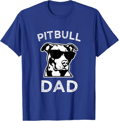 Vista 11 de Camiseta para hombre con diseño de Pitbull Dad Pit Bull Dog para hombre, Negro