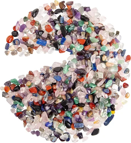Vista 12 de Piedras de amatista de cristal triturado de cuarzo de forma irregular para el hogar, piedras decorativas para el hogar, jarrones, plantas