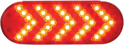 Vista 9 de Grand General 77130 - Luz secuencial ovalada de 35 LED ámbar/flecha con bisel S.Bezel, 1 unidad