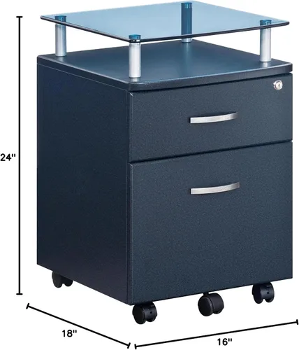 Vista 2 de TECHNI MOBILI Seguro Mobile - Pedestal de archivos con 2 cajones en grafito