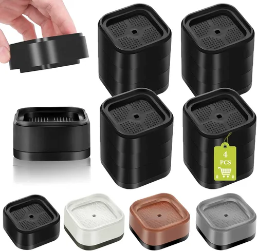 Vista 47 de Paquete de 12 elevadores de muebles de 1, 2 o 3 pulgadas, elevadores de cama ajustables resistentes para mesa, escritorio, sofá, silla, gabinete