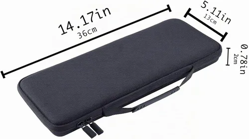 Vista 5 de co2CREA - Carcasa rígida para Logitech Pebble 2 Combo K380 K380s Keys 2+M350, color negro EVA Hard Shell, Shock Protection, Dust Resistance, Water