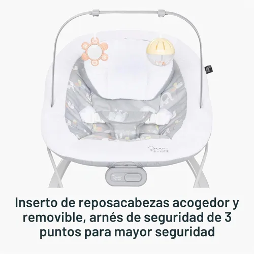 Vista 8 de Smart Steps® My First Rocker 2 Bouncer, Dos de una clase gris Dos de un tipo gris