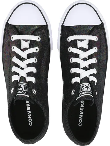 Vista 8 de Converse Chuck Taylor All Star EVA Lift Ox Iridiscente Cuero NegroBlanco Cuero 6 US Junior, NegroBlanco