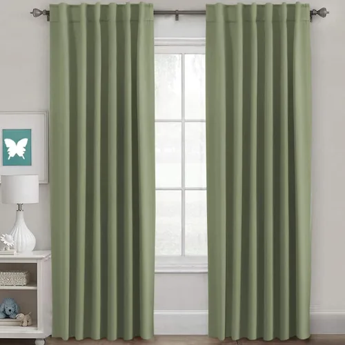 Vista 48 de H.VERSAILTEX Cortinas Opacas con Aislamiento Térmico, Paneles de Tratamiento de Ventanas que Oscurecen la Habitación, Cortinas Opacas para Sala