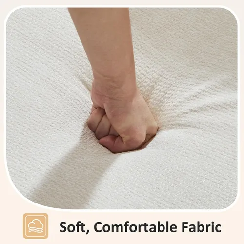 Vista 9 de VANOMi - Sofás seccionales de 6 plazas para sala de estar, sofá modular convertible de 118" en forma de nube, cómodos sofás de chenilla y sofás