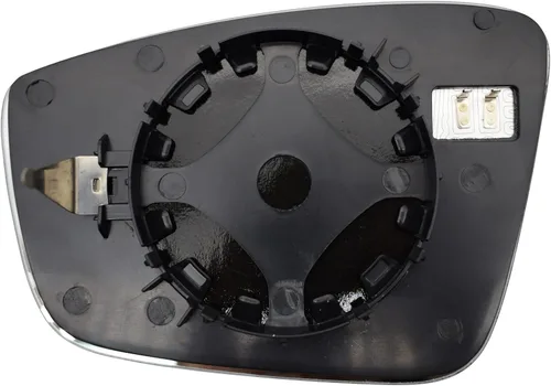 Vista 4 de AUTOXBERT Espejo lateral del pasajero calentado para Passat Jetta Beetle 2011 2012 2013 2014 2015 2016 2017 2018 con placa de respaldo