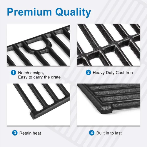 Vista 6 de Uniflasy Rejilla de cocción de hierro fundido para Nexgrill 720-0925P 720-0925 720-0925S 720-1012 parrilla de gas, para Nexgrill 720-0340