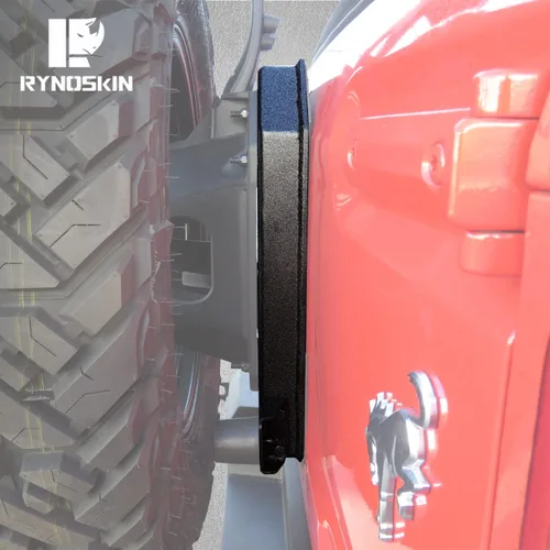 Vista 2 de RYNOSKIN Portaneumáticos de repuesto compatible con Ford Bronco 2021-2026, resistente, reubicación, permite el uso de neumáticos de repuesto de 35