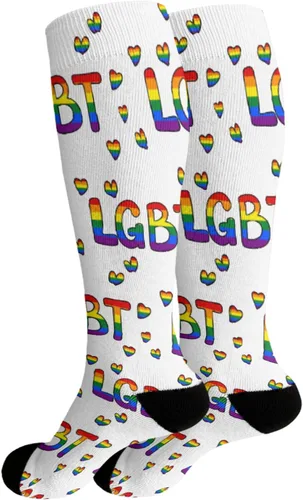 Vista 2 de devor Girls Crew Socks Trouser Socks for Women Tube Sock Cute LGBT LOVE lesbian gay gay pride bi pride Sock