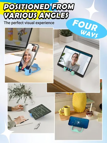 Vista 4 de CALDEVER Relleno de calcetín para adolescentes, niños, hombres, adultos, soporte para tablet con pulgares hacia arriba, soporte perezoso