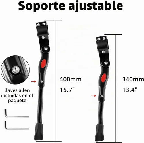 Vista 4 de ROCKBROS Soporte de bicicleta ajustable para bicicleta de 22 a 28 pulgadas Adjustable Length, Aluminum Alloy Material,Non-Slip