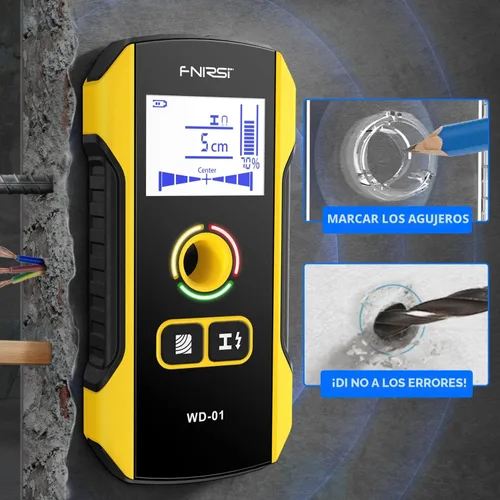 Vista 2 de FNIRSI WD-01 6 en 1 Escáner de pared recargable del buscador del perno