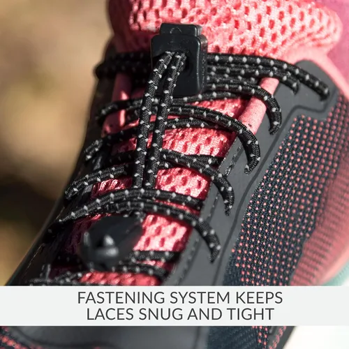 Vista 3 de Nathan Cordones elásticos sin ataduras para correr y deportes activos