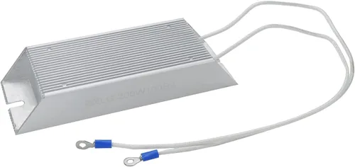 Vista 8 de 100W 8 Ohm Aluminio Vivienda Wirewound Frenado Resistencia Soldadura Lug Silver ToneTerminals