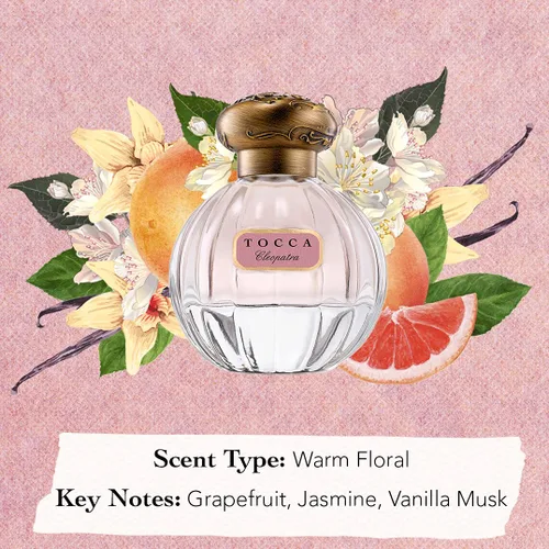 Vista 5 de Tocca Perfume para mujer, fragancia Cleopatra, 1.7oz (1.7 fl oz) - Floral cálido, pomelo, jazmín, almizcle de vainilla
