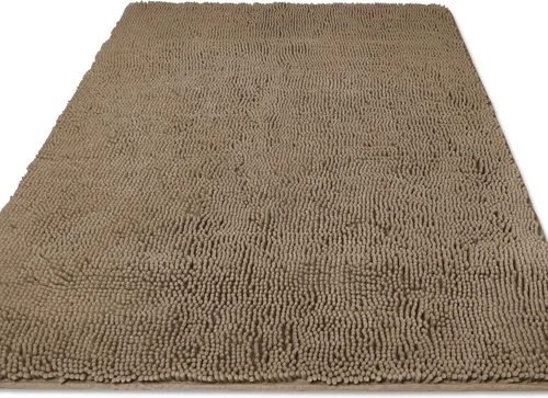 Vista 134 de Yeaban Alfombra de pasillo de baño de 24 x 72 pulgadas, antideslizante, alfombra de baño larga de felpilla gruesa, absorbente y lavable, alfombra