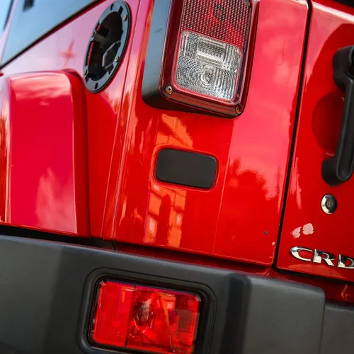 Vista 4 de Voodonala Para Jeep JK Placa Trasera Deleción Panel Soporte Delet para Jeep JK JKU 2007-2018, Negro 1PC