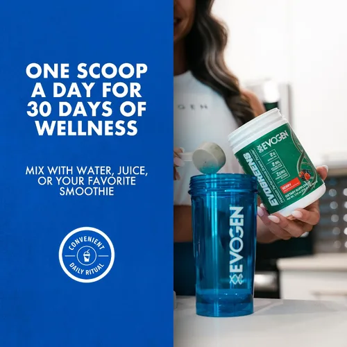 Vista 5 de Evogen Evogreens - Polvo Super Greens Promueve la recuperación, el bienestar y la salud inmunológica Superalimento en polvo con espirulina